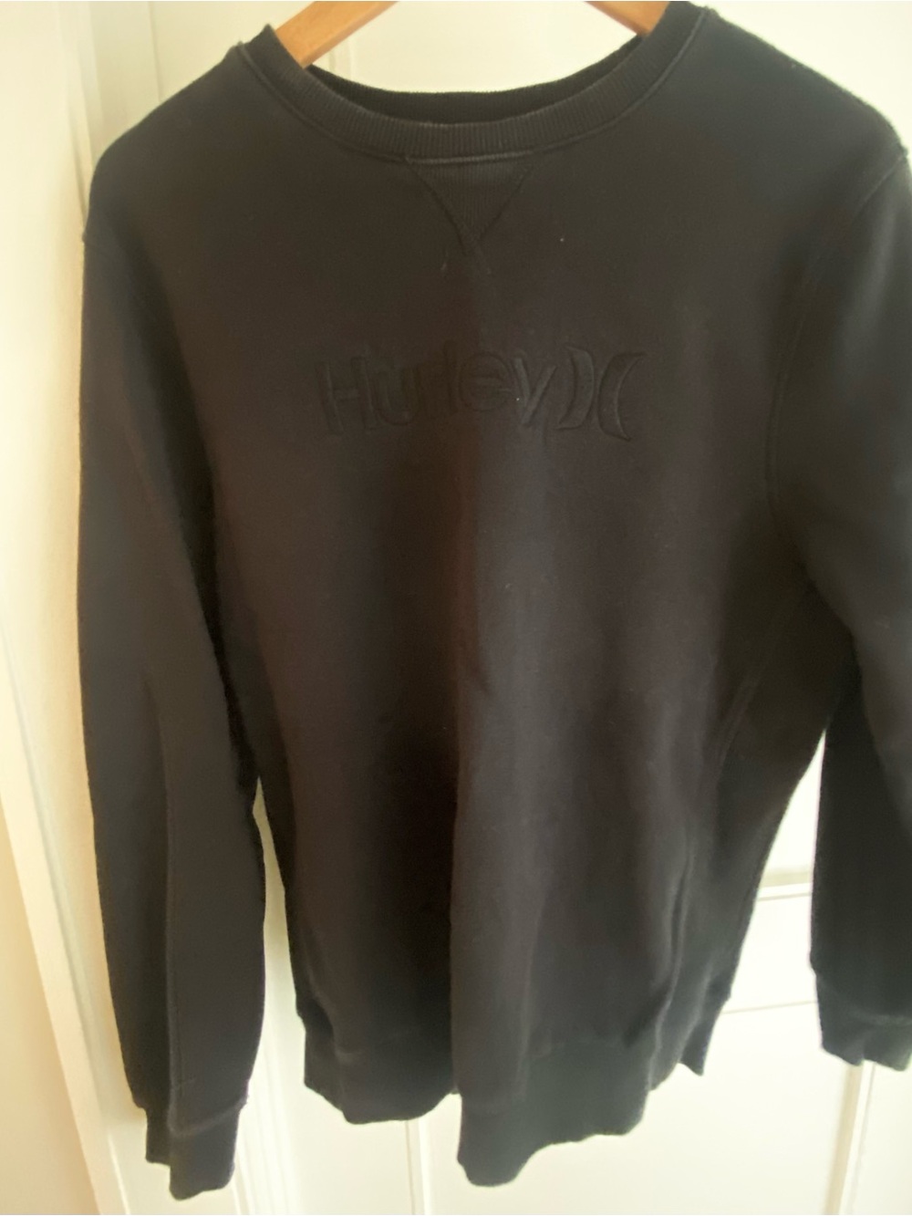 Hurley Womens Black Crewneck Sweatshirt